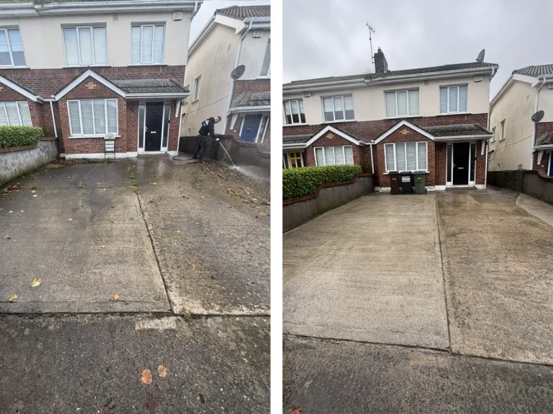 powerwashing before and after